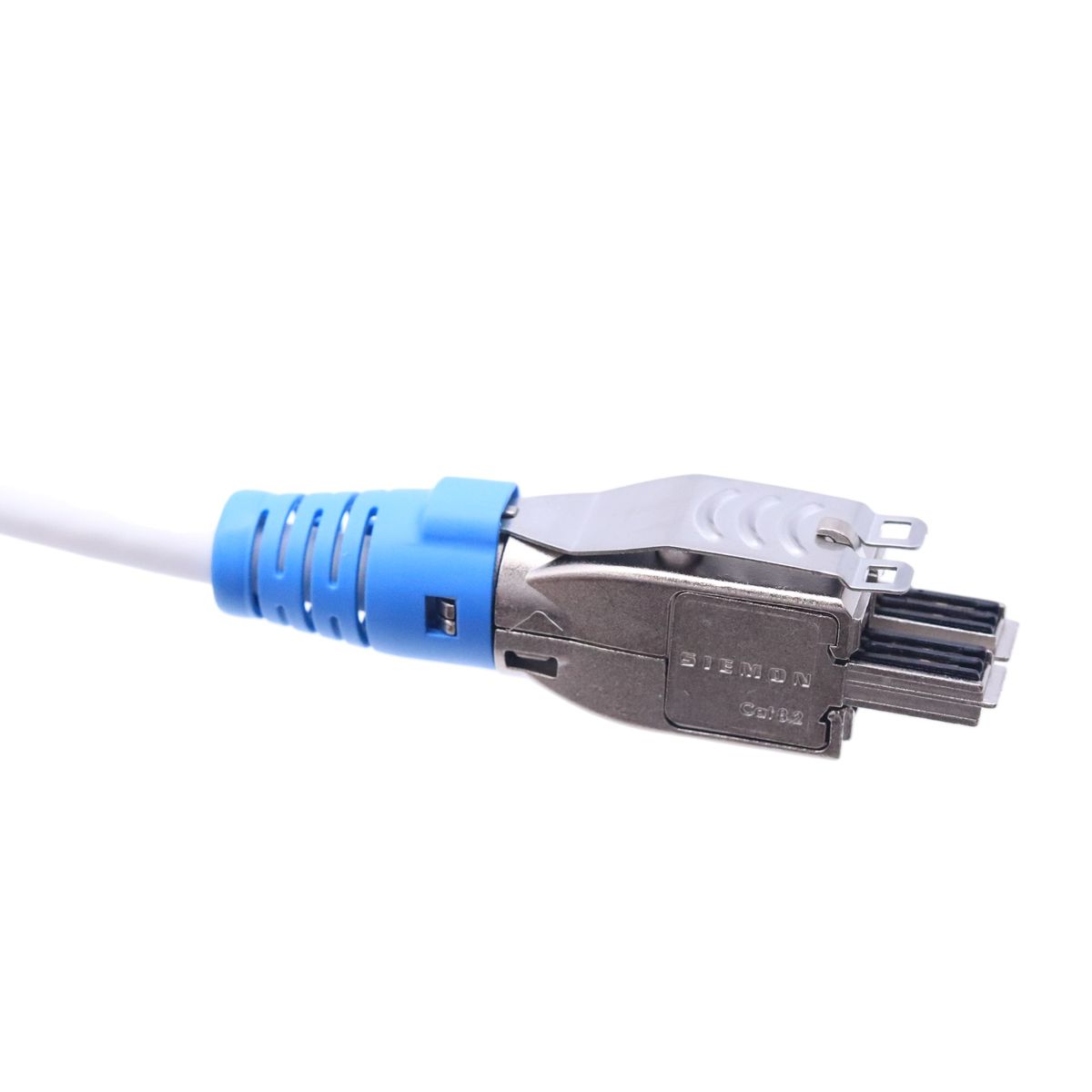 SIEMON - Patch Cord F/UTP Siemon T2E2-03M-B06L Blanco con Azul 3m