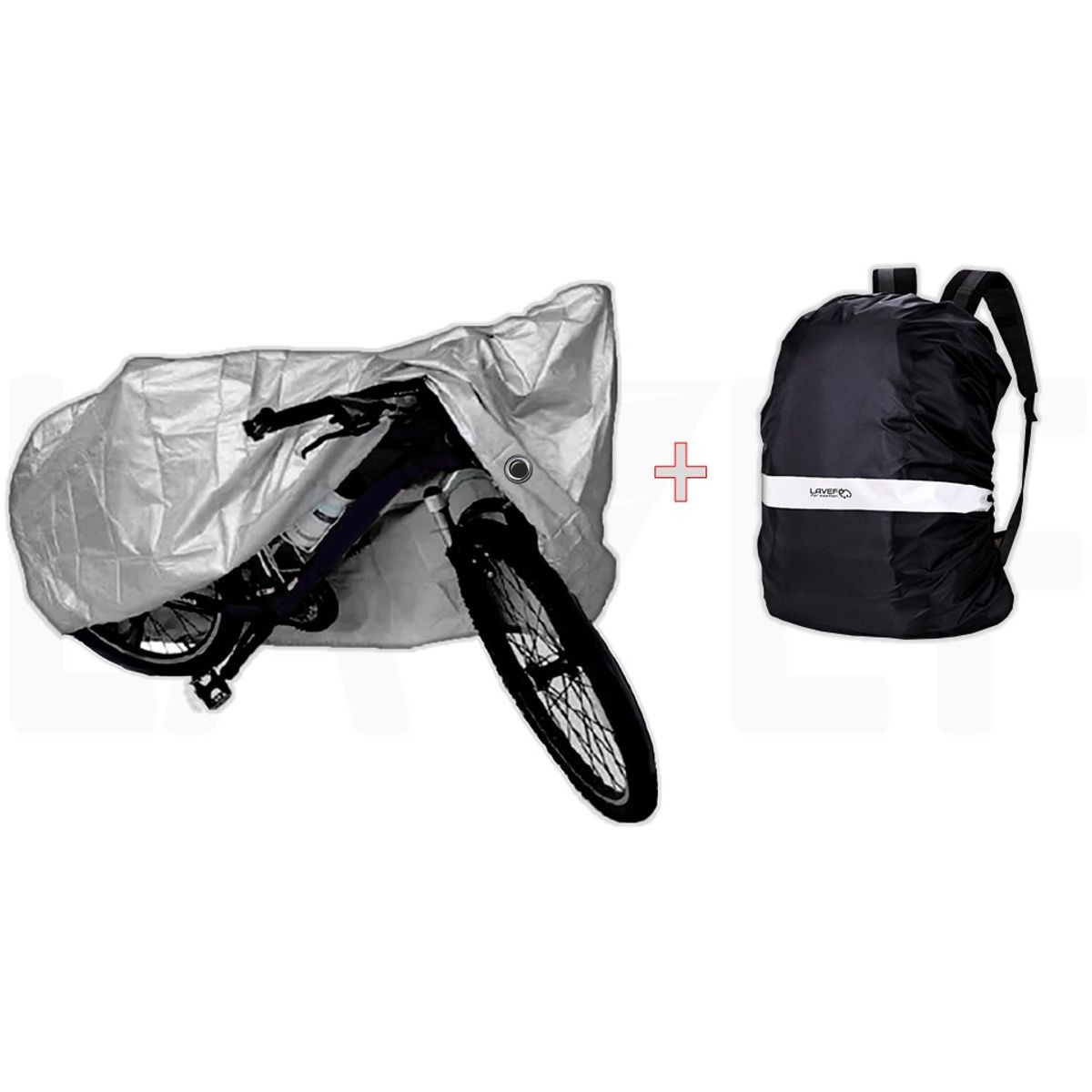 LAVEF - PIJAMA PARA BICICLETA METALIZADA + FORRO PARA MALETIN