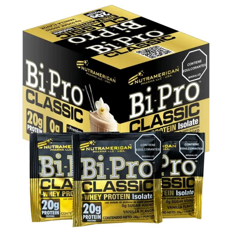 MEGAPLEX - Bipro Classic 18 Sachets - Vainilla Proteina limpia