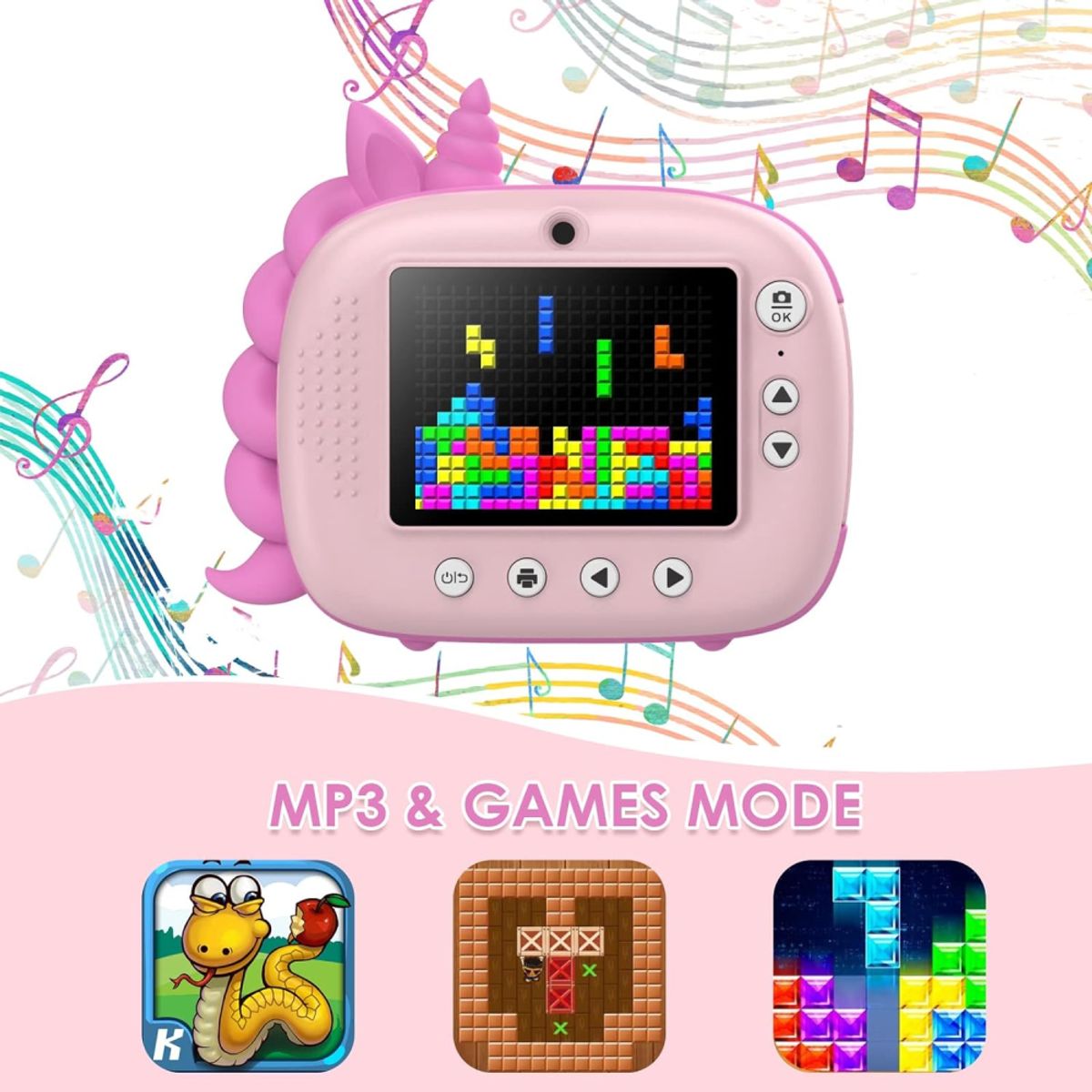 GENERICO - Camara Instantanea Para Niños Videos Full Hd Incluye Colores