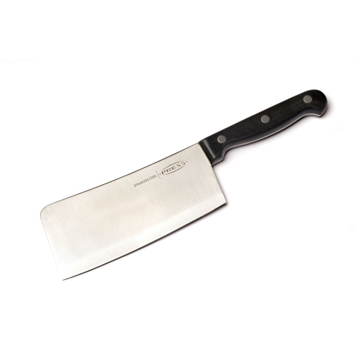 PRESS - Cuchillo Hachuela Hacha De Cocina 15 Cm Acero Inox PRESS 76937 Negro