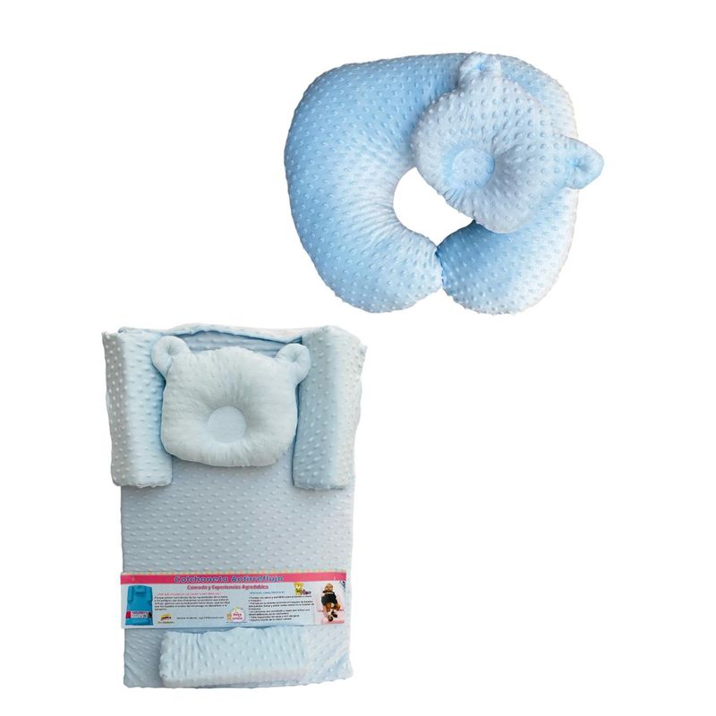 MY NEW BABY - Colchoneta antirreflujo50x75x14 Para Bebe+Cojin De Lactancia