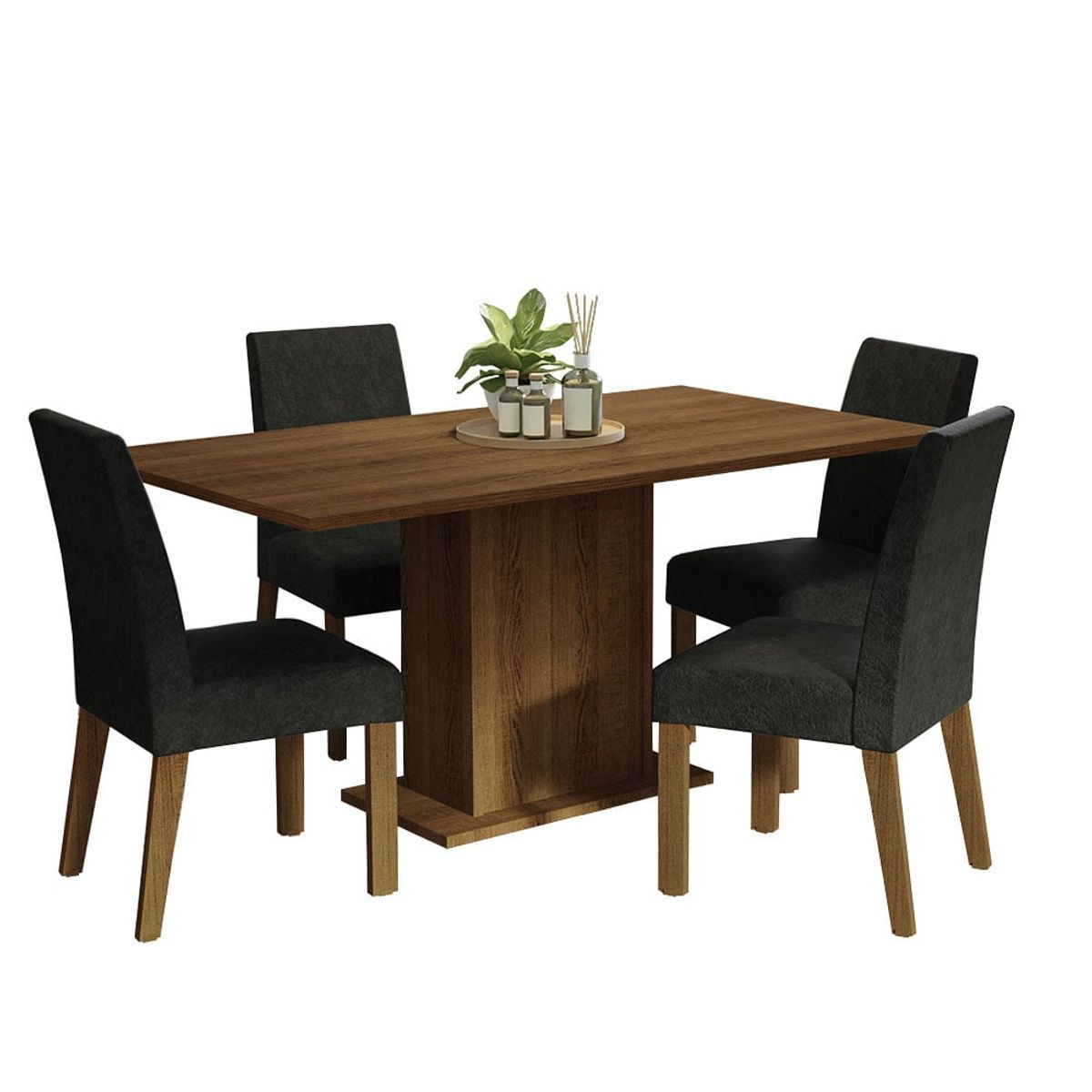 MADESA - Juego de Comedor Keila con 4 Sillas Oxford
