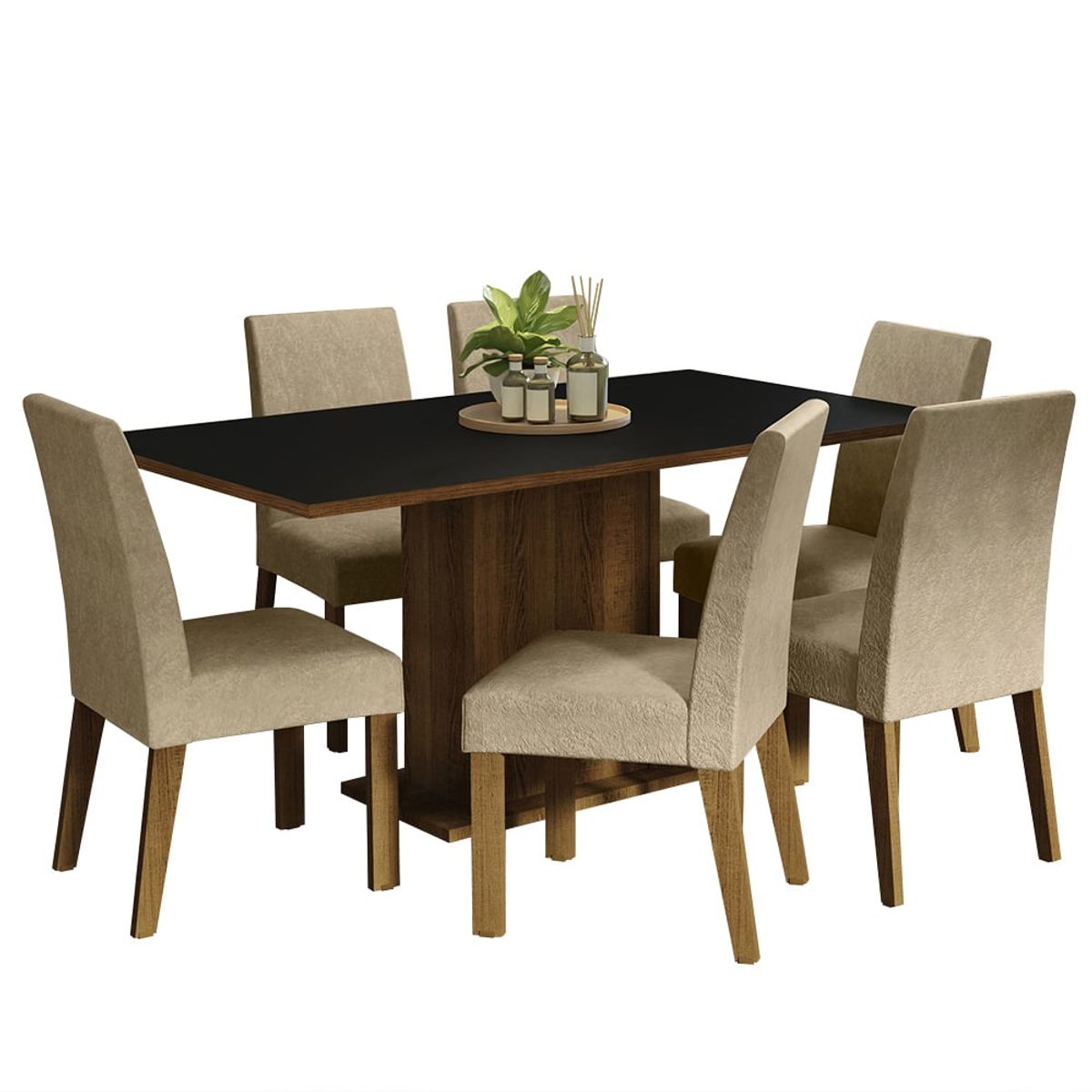 MADESA - Juego de Comedor Renata con 6 Sillas