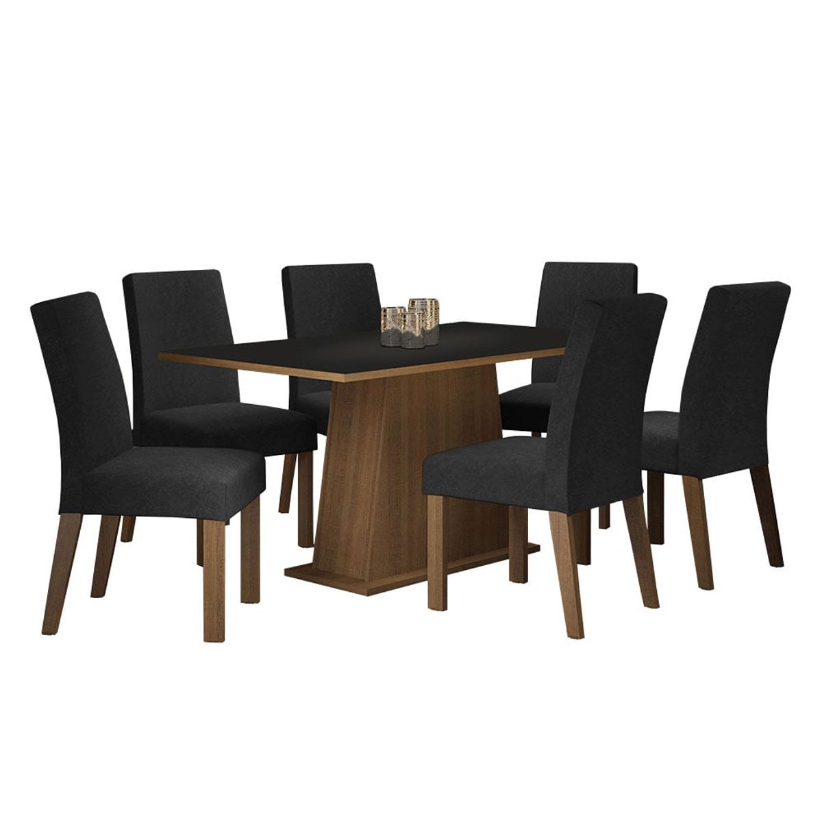 MADESA - Juego de Comedor Luciana con 6 Sillas Oxford