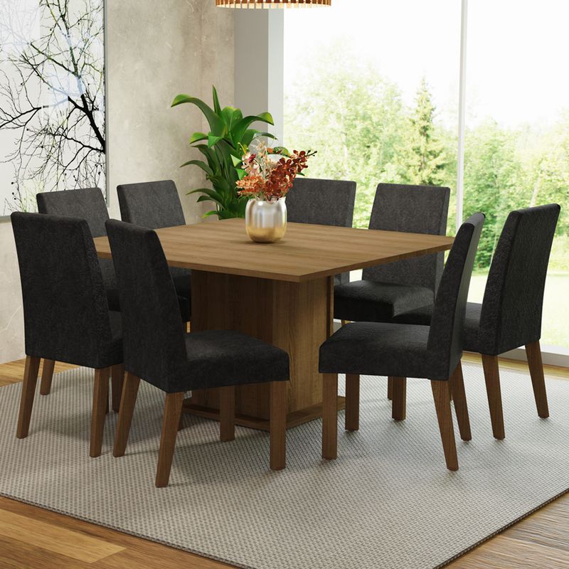 MADESA - Juego de Comedor Doris con 8 Sillas Oxford
