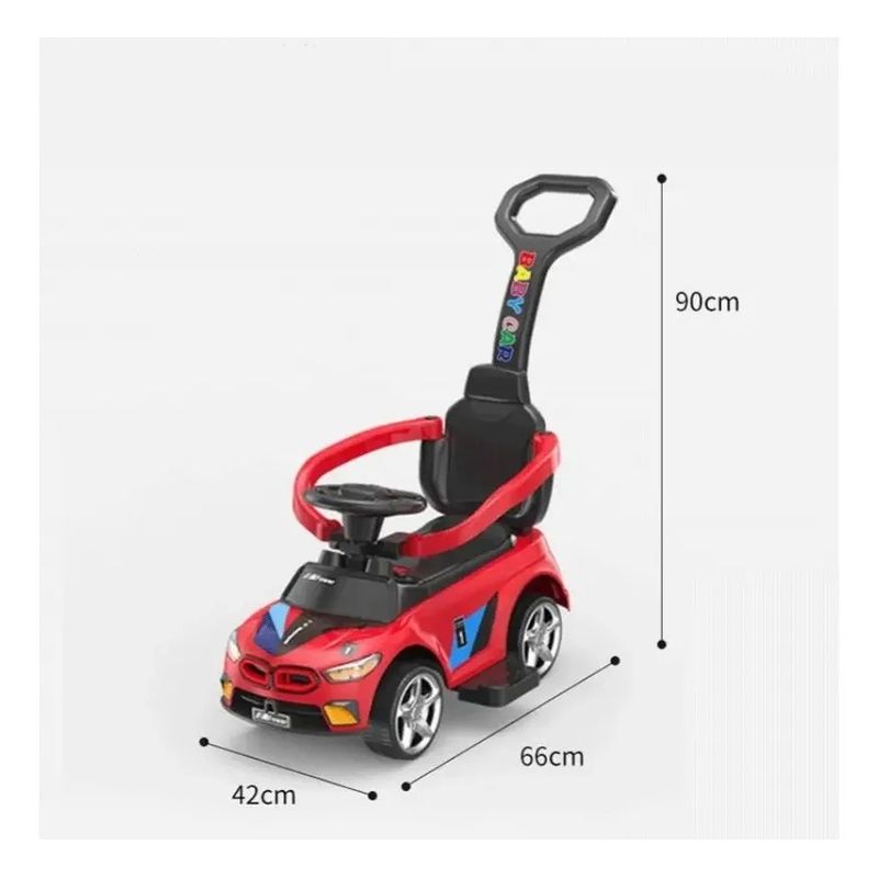KIDSHOP - Carro Montables Paseador Bebe Niños Sonidos Carpa 3261 Rojo
