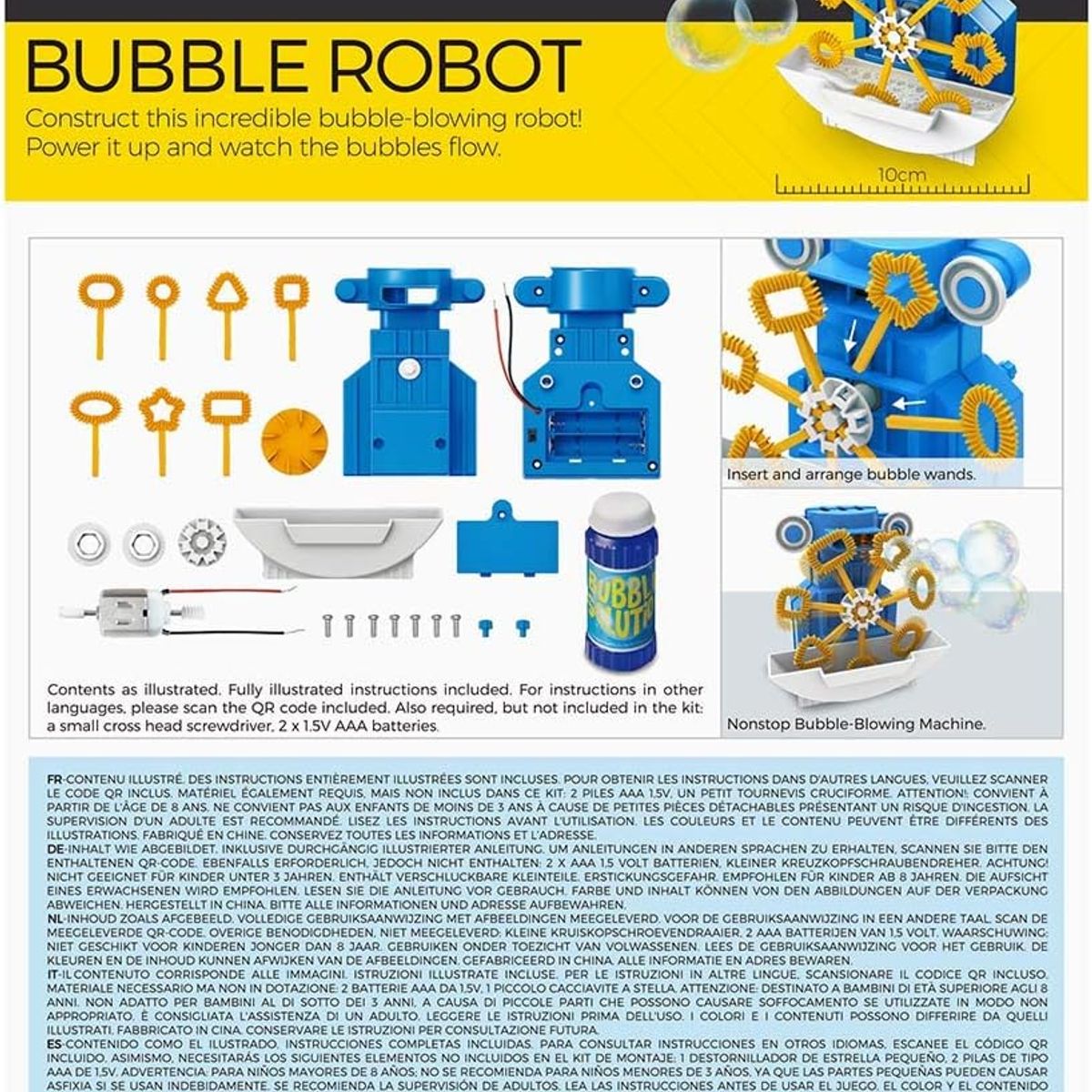 4M - ROBOT DE BURBUJAS - JUGUETE EDUCATIVO STEM 4M