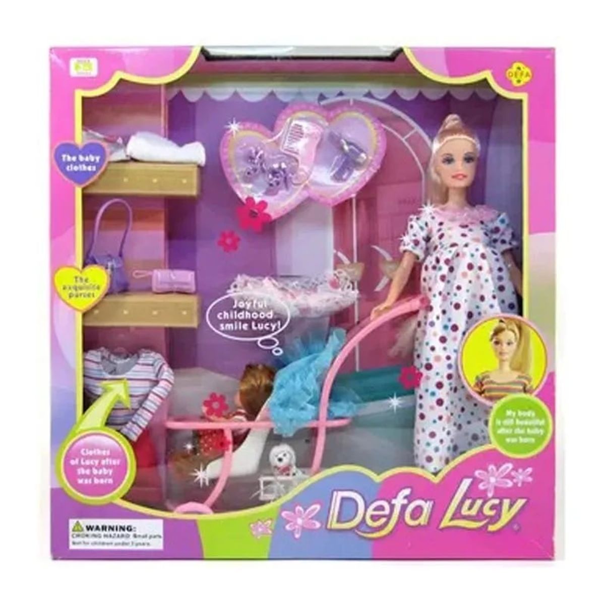 GENERICO - MUÑECA HIJA COCHE 8049