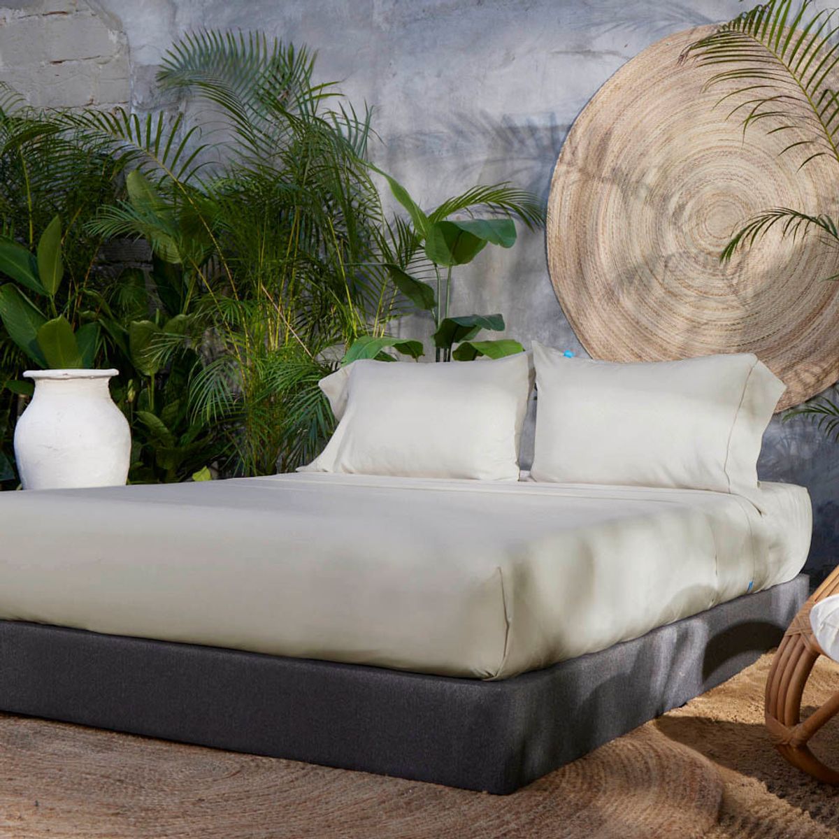 DISTRIHOGAR - Juego de Sábanas Rest-art Biotech 210 Hilos Lyocell King