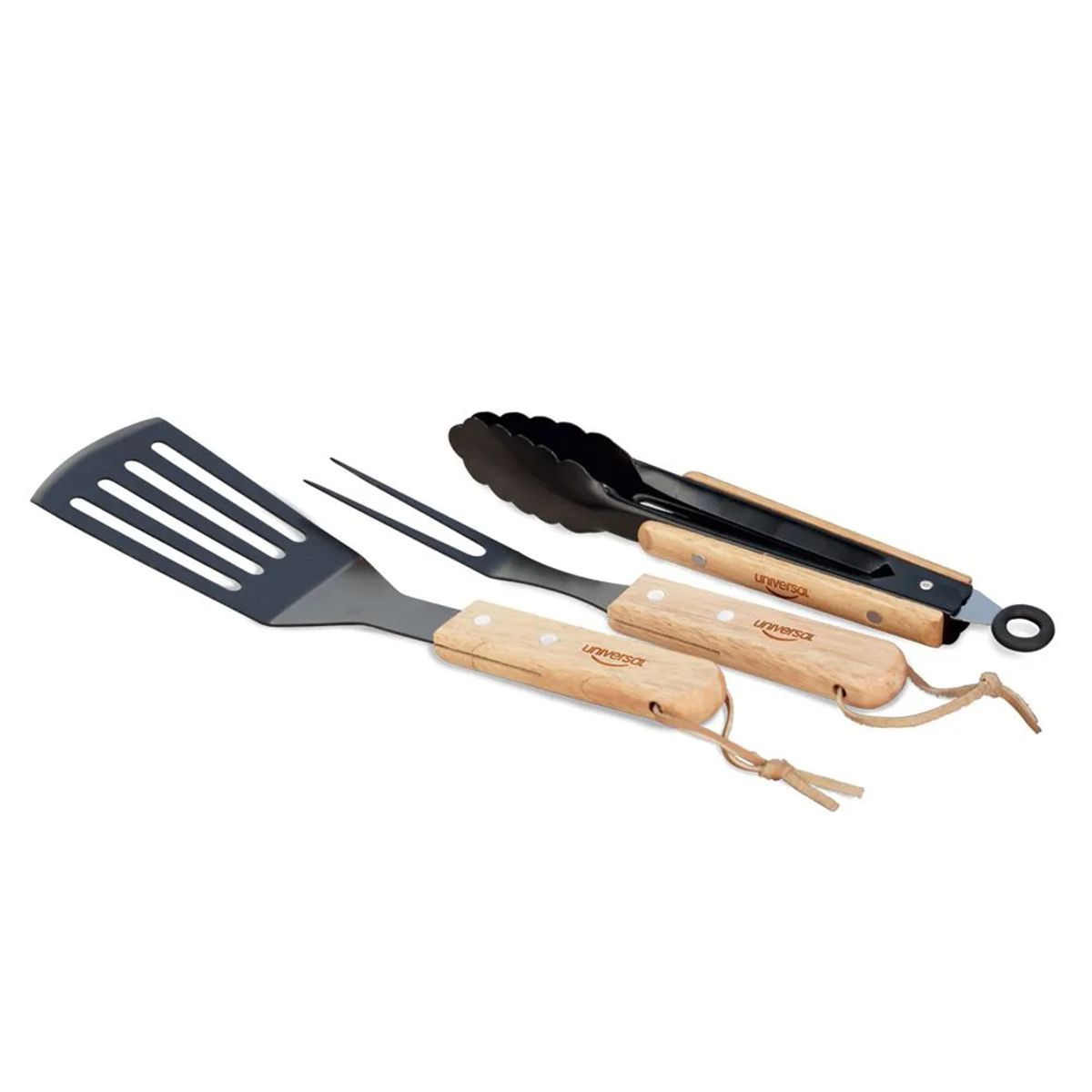 UNIVERSAL - Set X3 Utensilios BBQ Madera UNIVERSAL I47629