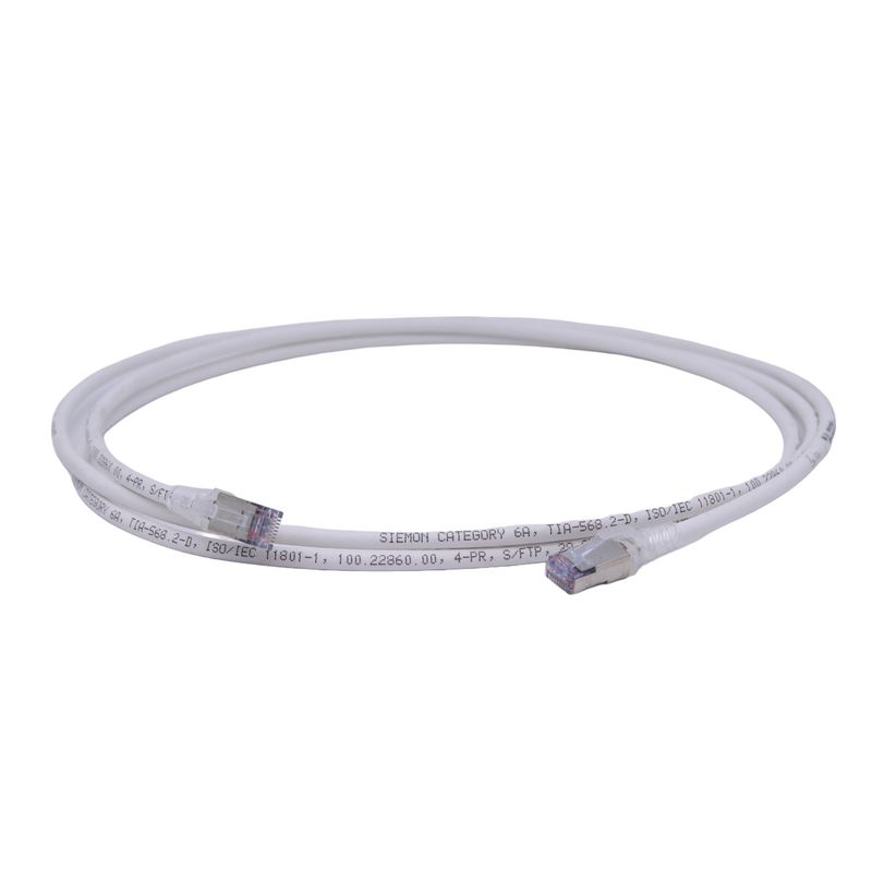 SIEMON - Patch Cord S/FTP Siemon Cat 6A SP6A-S07-02B Blanco 7ft 2,1m