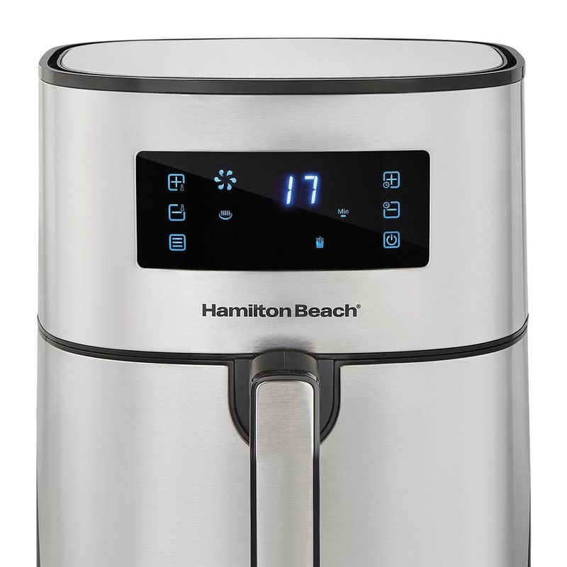 HAMILTON BEACH - Freidora de Aire Digital de  5.5 litros Hamilton Beach 35075 Gris