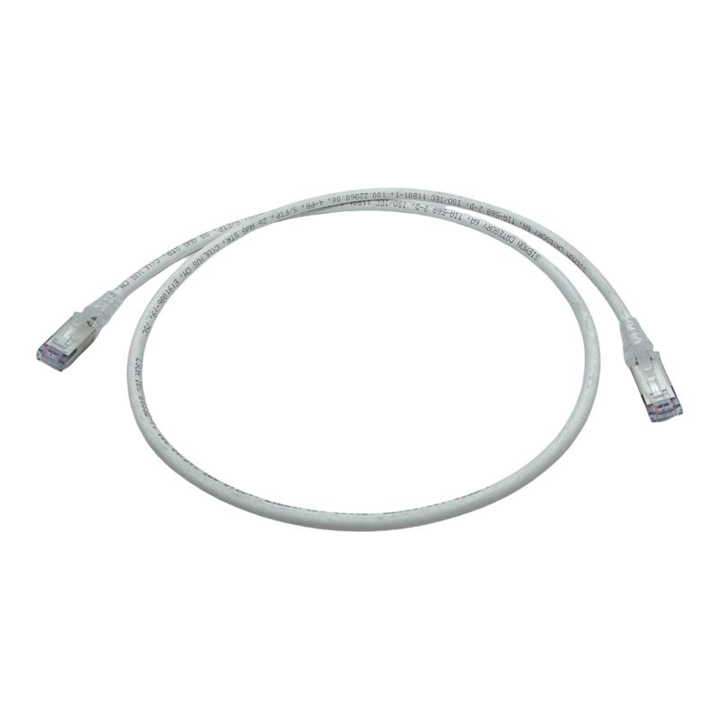 GENERICO - Patch Cord SFTP Siemon Cat 6A SP6A-S05-02B Blanco 5ft 15m