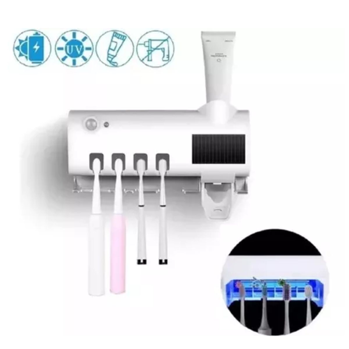 SKY - Porta Cepillo Dispensador De Crema Dental