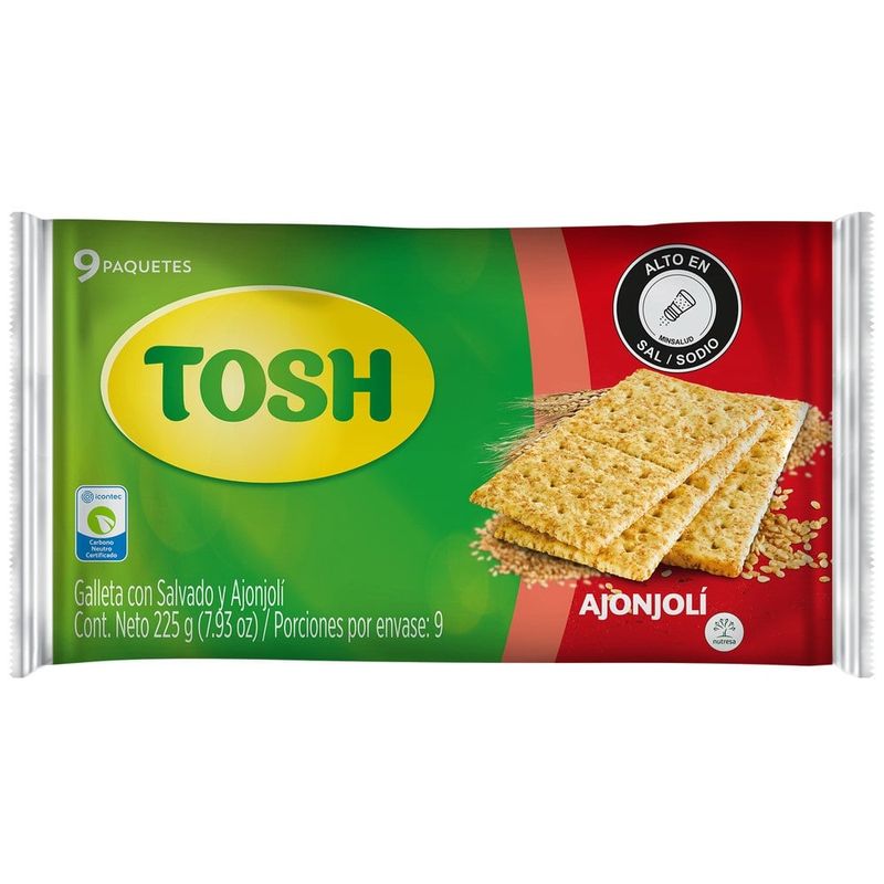 TOSH - Galletas Tosh Ajonjoli X 243g