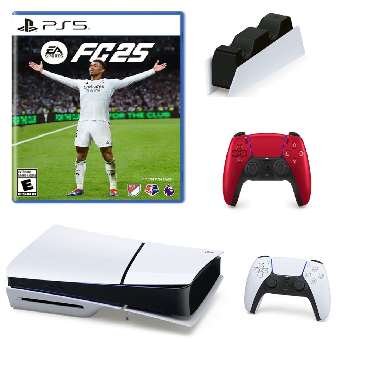 SONY - Consola Playstation5 1TB Slim PS5+2Controles+Fc25 +Cargador