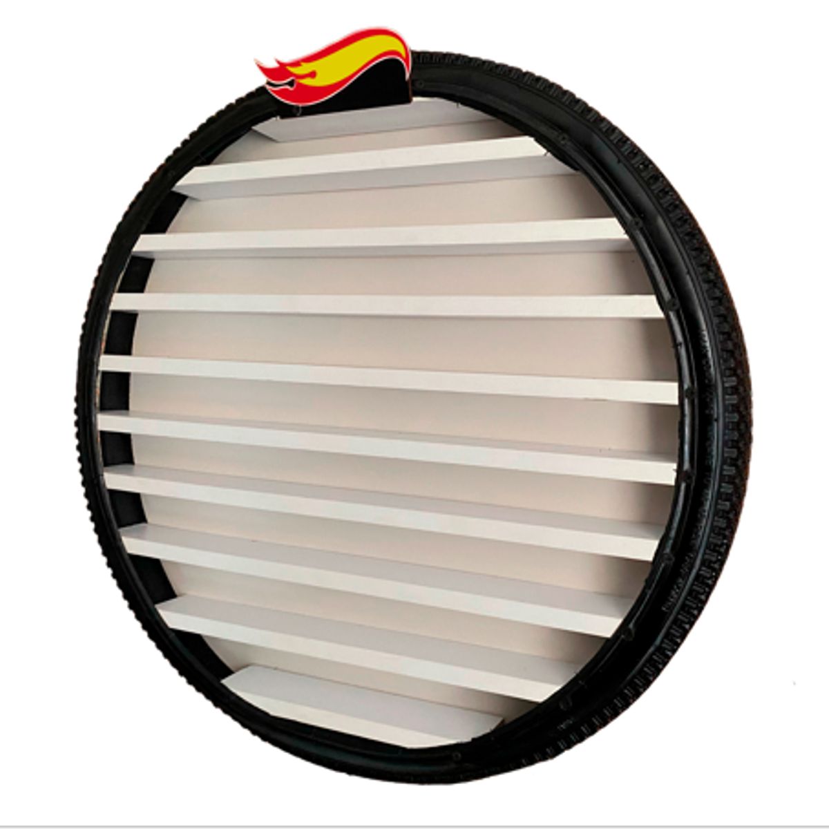 GENERICO - Repisa Forma Llanta Para Colección De Carros Hot Wheels