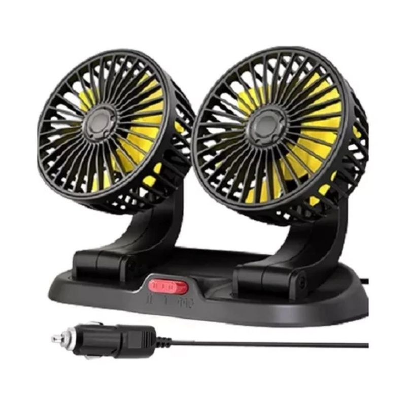GENERICO - Ventilador Duo Coche Interior 12v
