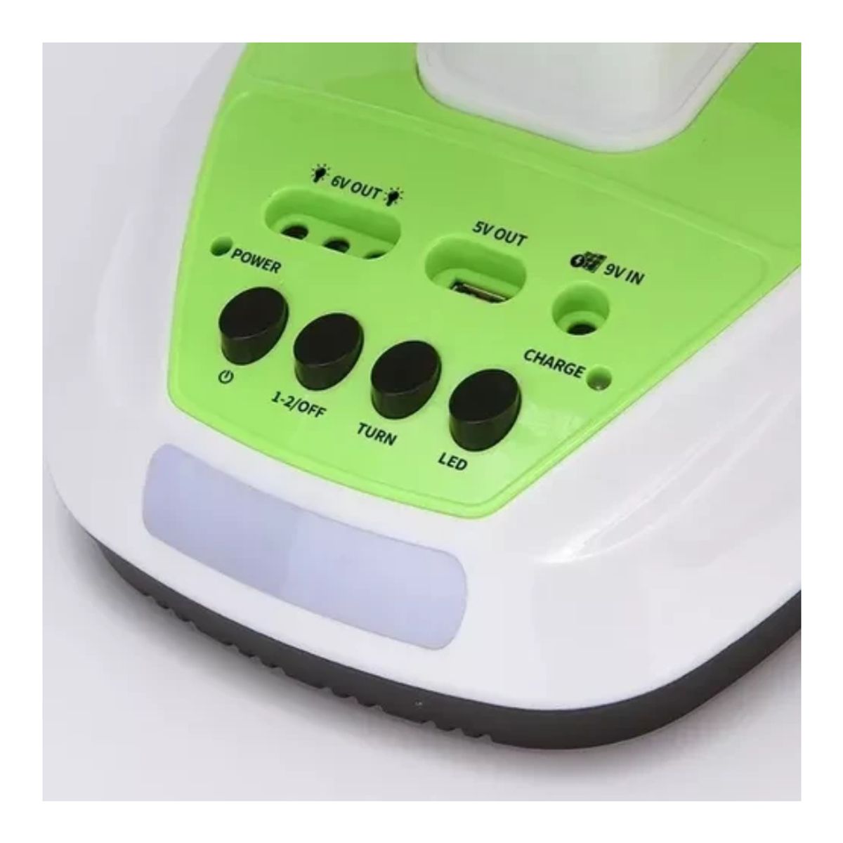 GENERICO - Ventilador Solar Recargable Panel 2 Bombillos Carga Celular