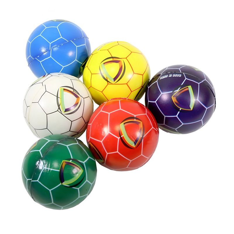 GENERICO - Pelotas Antiestres Futbol Soccer Mundial Color X 12 Unidades