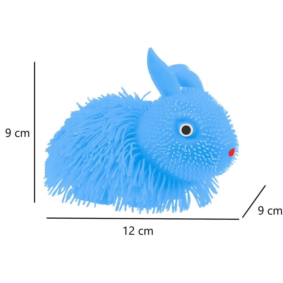 GENERICO - Peludito Conejo Apretable Antiestrés Juguete Luz Sensorial