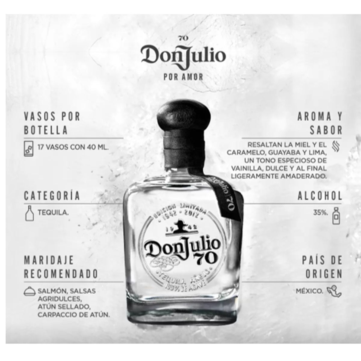 DON JULIO - Tequila  Don Julio 70  x700ml