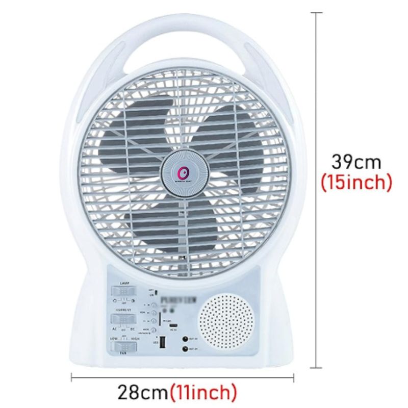 GENERICO - Ventilador Abanico Recargable Solar