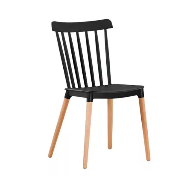 GENERICO - Silla De Comedor Moderna Con Patas De Madera De Haya Negra