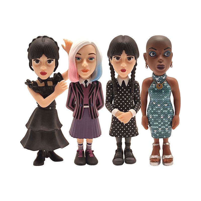 MINIX - Minix Set de 4 Figuras Coleccionables Merlina
