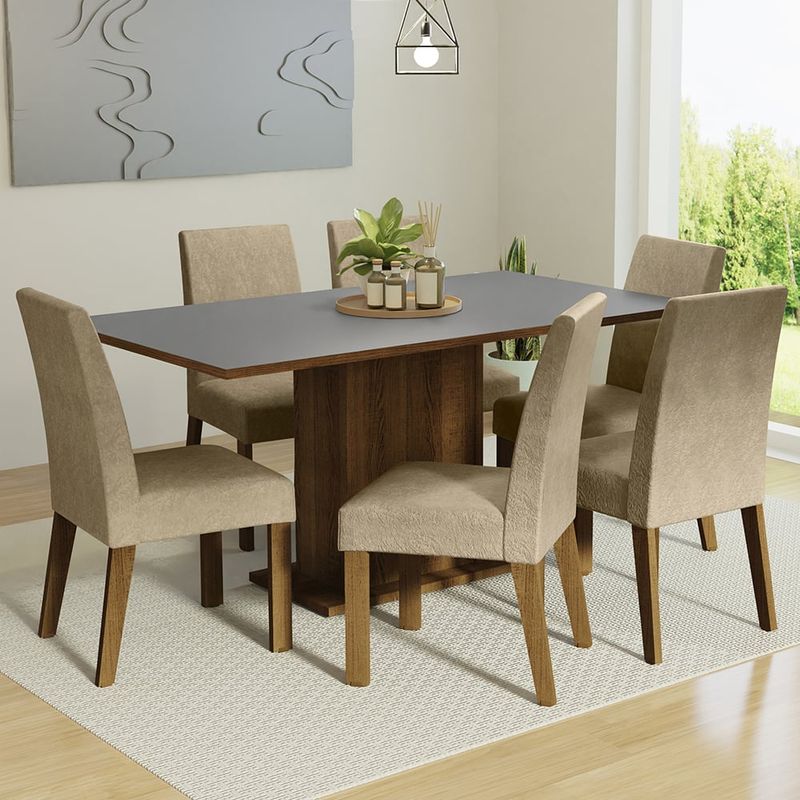 MADESA - Juego de Comedor Renata con 6 Sillas