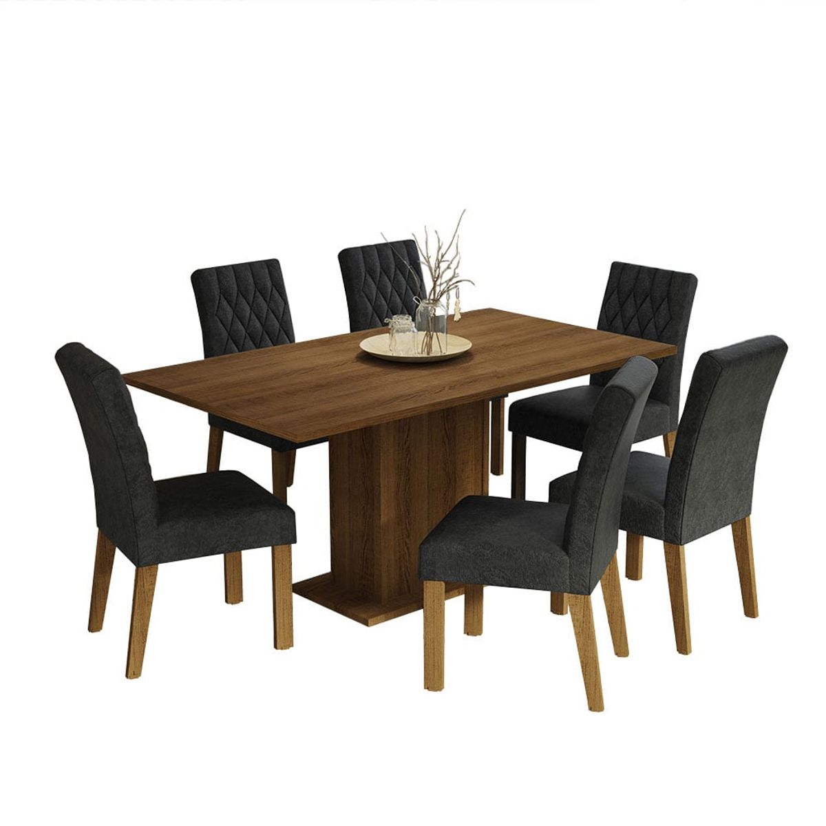 MADESA - Juego de Comedor Hanna con 6 Sillas Oxford