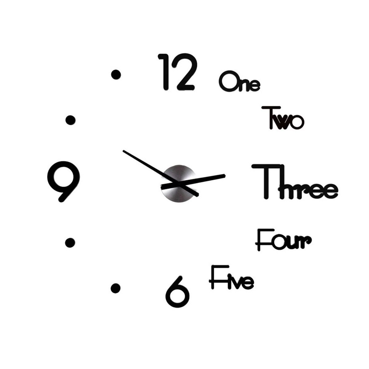 ENFANT'ASY - Reloj De Pared 3d Decorativo Moderno Grande 100 X 100 Hogar