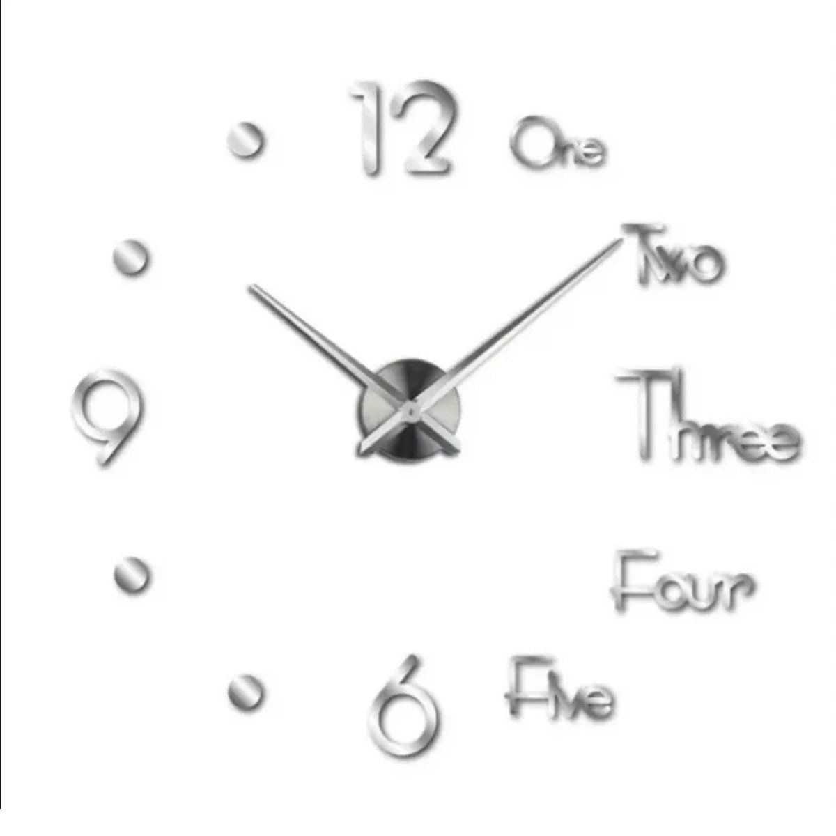 ENFANTASY - Reloj De Pared 3d Decorativo Moderno Grande 100 X 100 Hogar