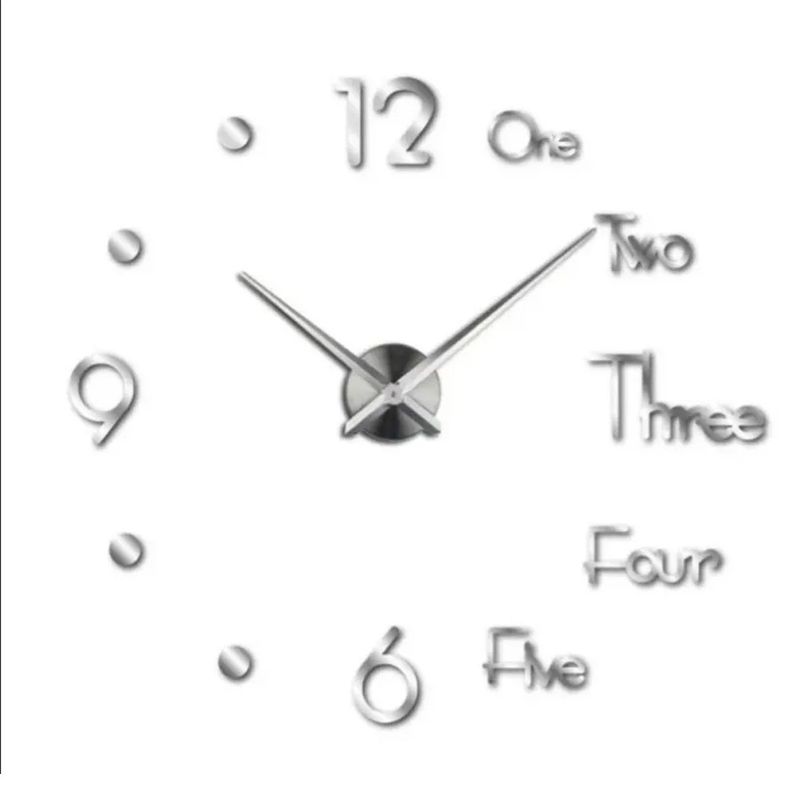 ENFANT'ASY - Reloj De Pared 3d Decorativo Moderno Grande 100 X 100 Hogar