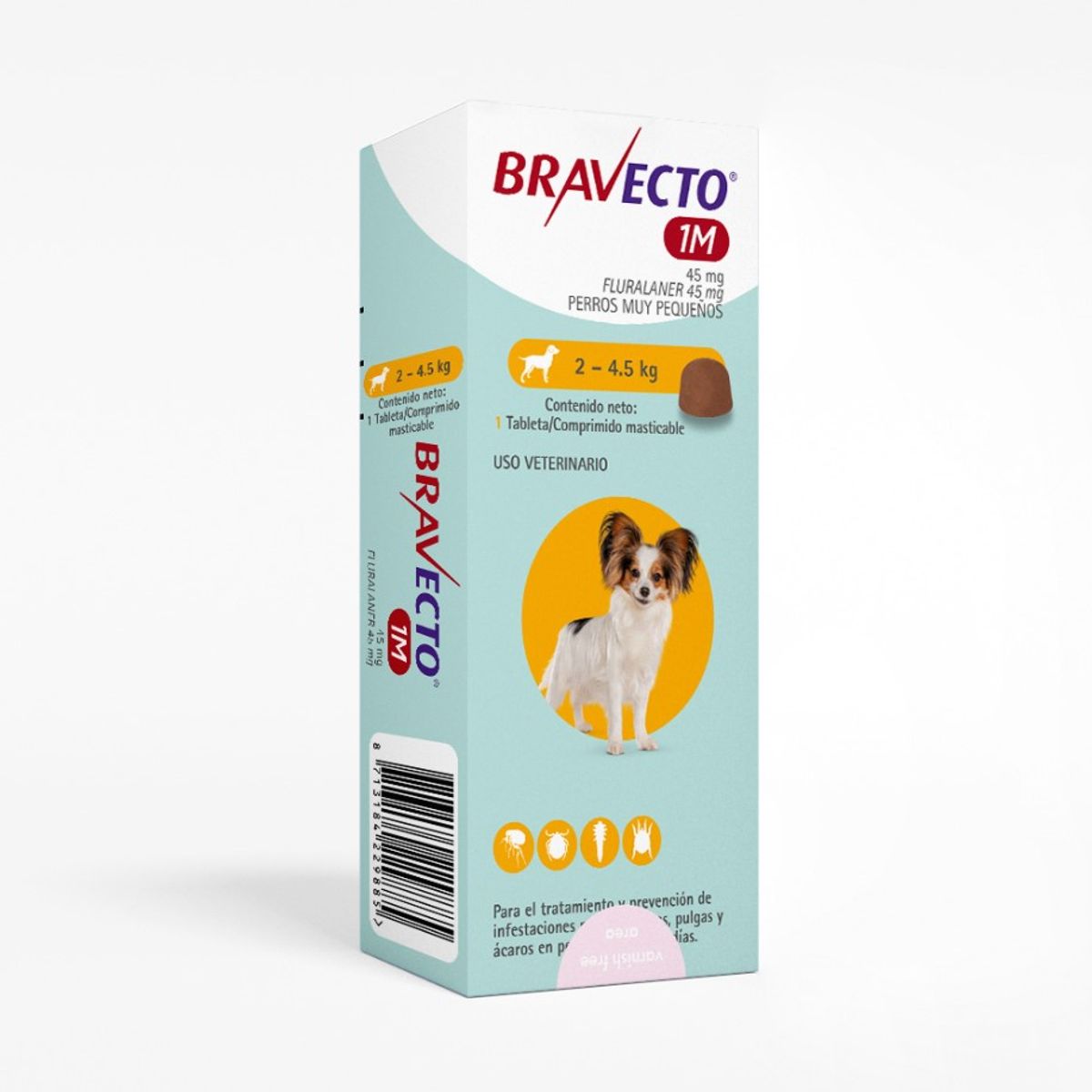 BRAVECTO - Bravecto 1M para perro 2-45kg