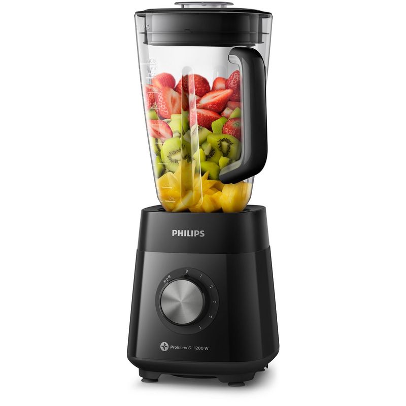 PHILIPS - Licuadora De 1200 W Vaso De Tritán 3lt Philips Hr2240 Negro.