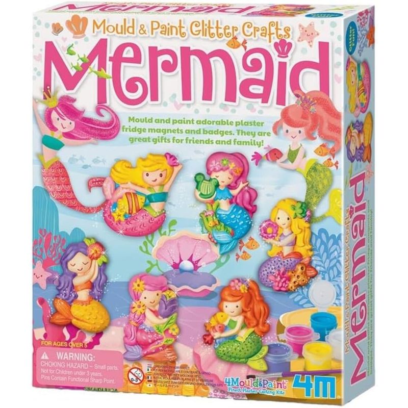 4M - KIT DE MOLDEO Y PINTURA - SIRENAS BRILLANTES