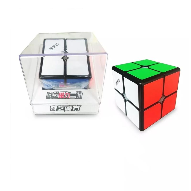 QIYI - Cubo Rubik 2X2 Qiyi Ms Magnético Black