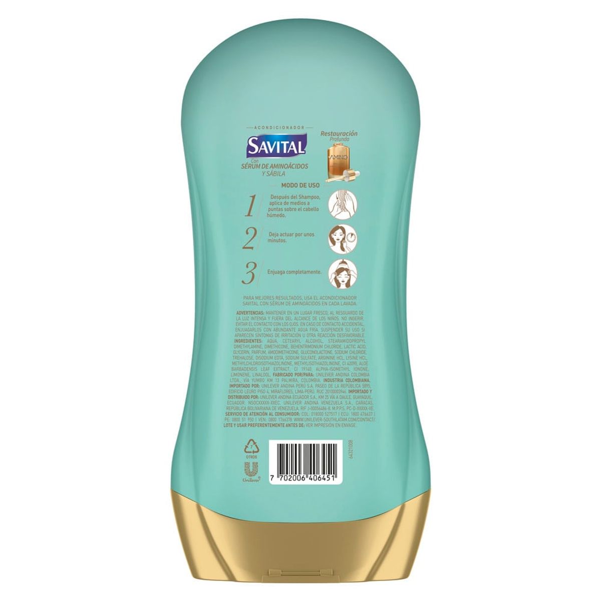 SAVITAL - Acond.Savital Aminoacidos Y Sab.X490Ml