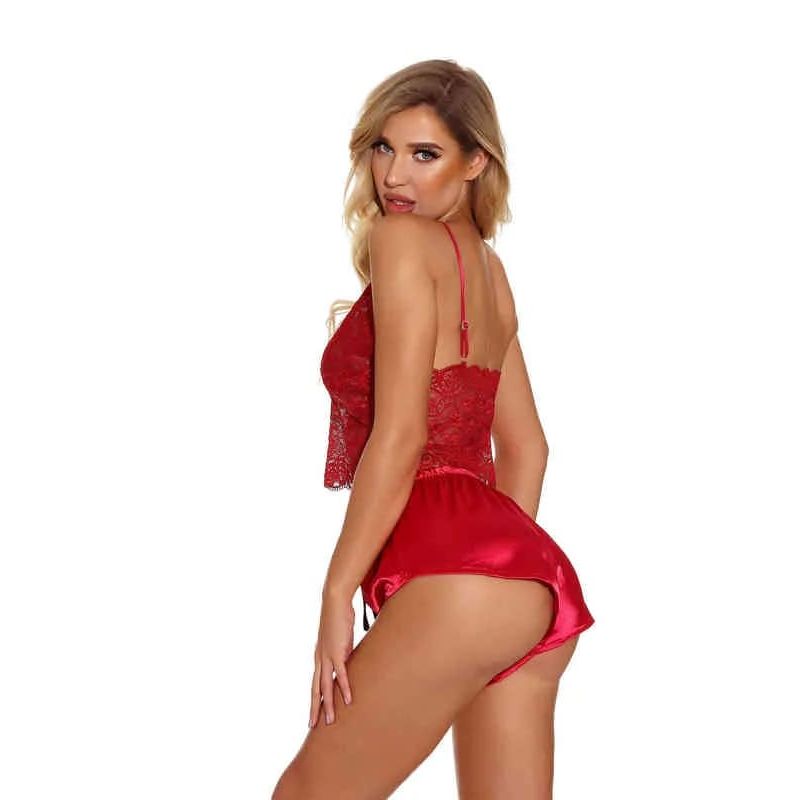 GENERICO - Conjunto pijama Sexy Rojo