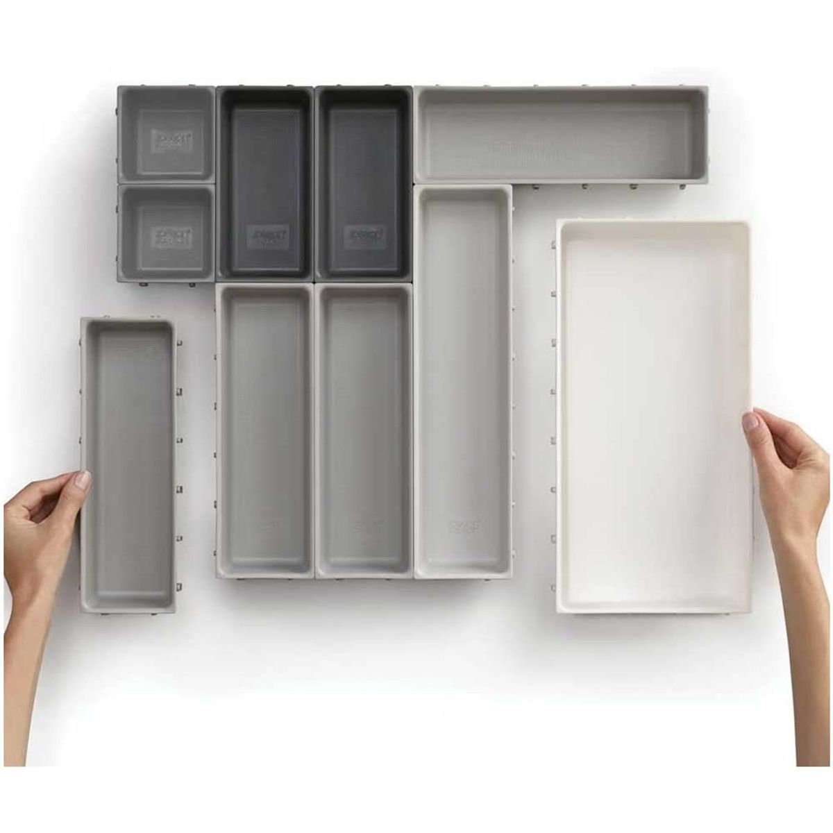 ONE PIXEL - Set Organizador Cajones Desarmable Multiusos Cocina Escritorio 10 Pcs