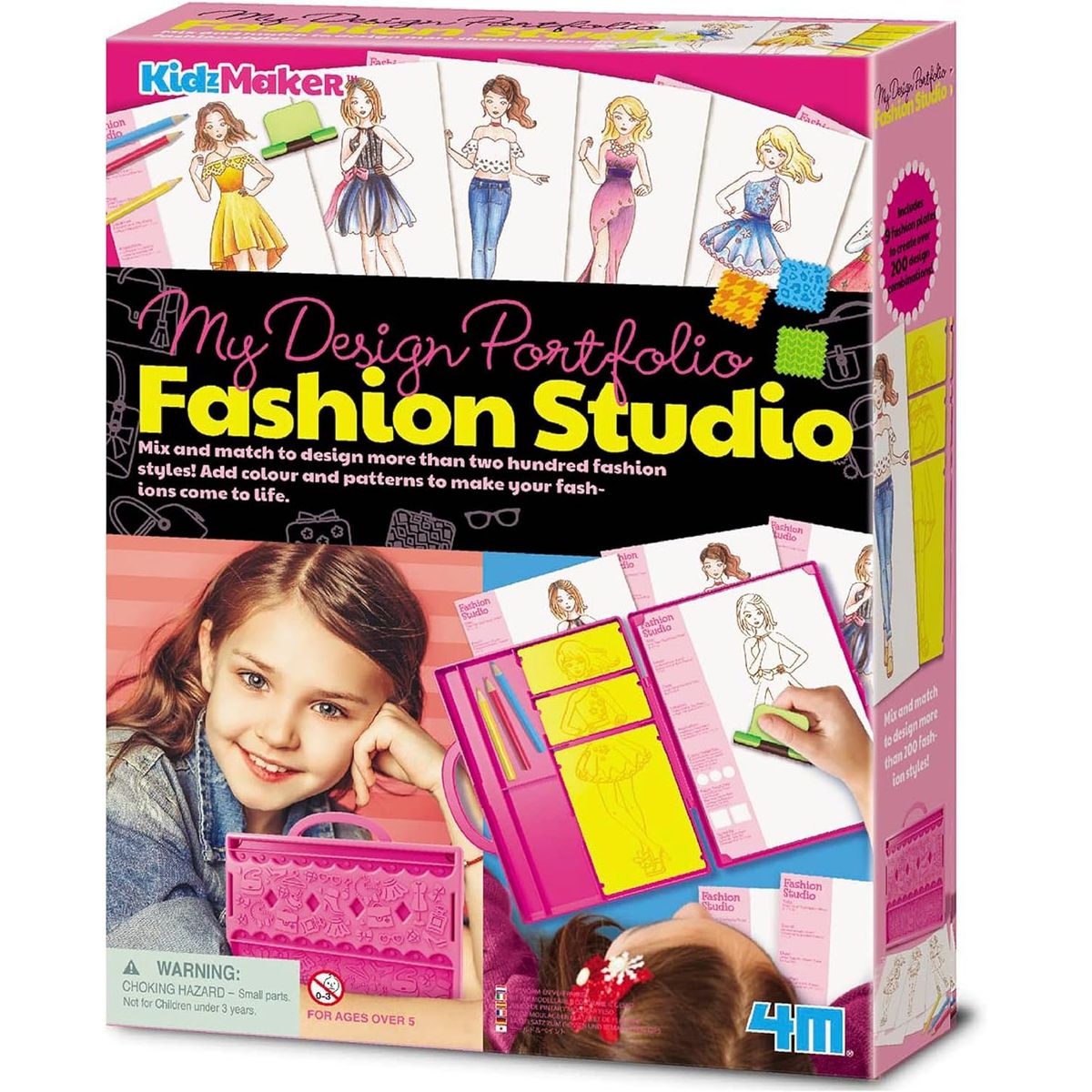 4M - KIT MANUALIDADES PARA NIÑAS - DISEÑO DE MODAS FASHION STUDIO