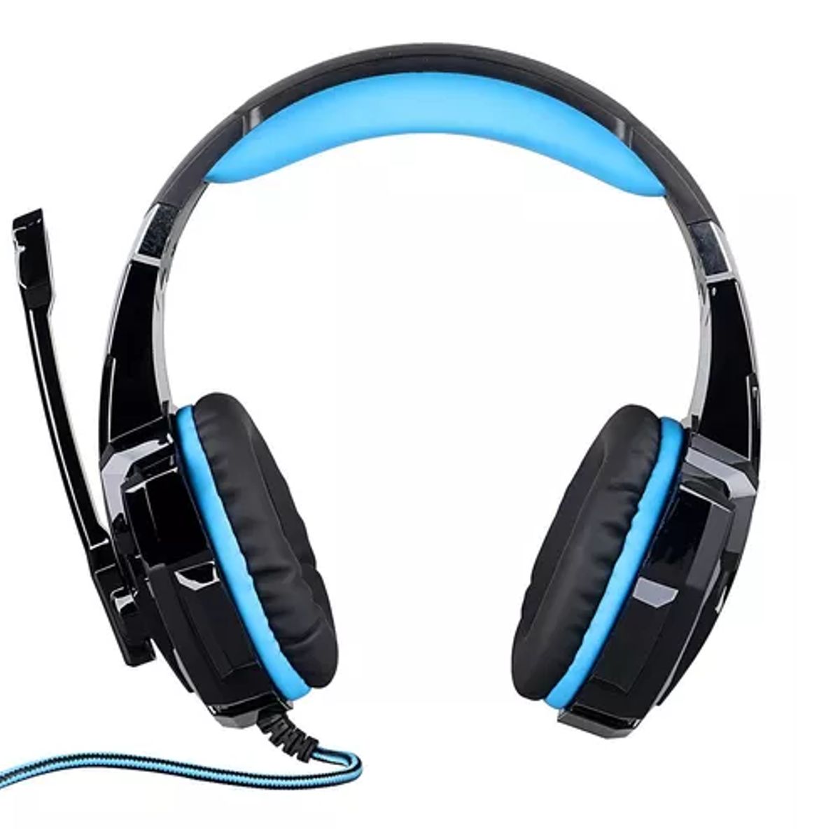 SKY - Audífonos Gamer Kotion Each G4000 Black Y Blue Con Luz Azul Led