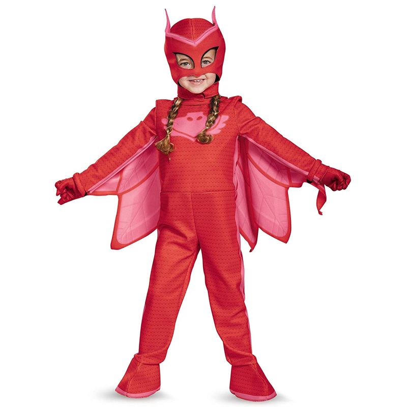 GENERICO - Disfraz Pj Masks Héroes En Pijama Owlette Deluxe Para Niña