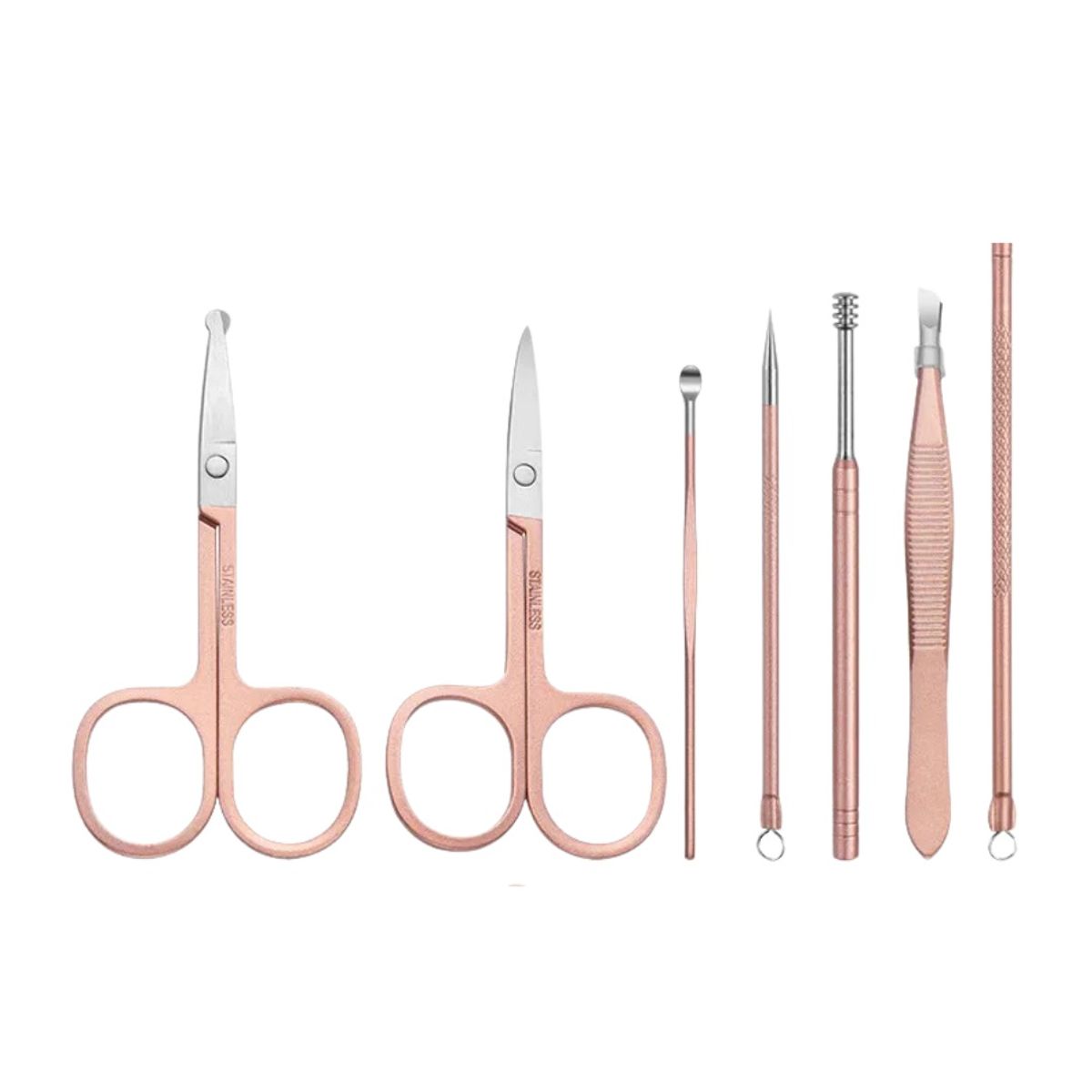KIDSHOP - Juego De Manicura Limpieza Acero Inoxidable KY-018 18 Piezas