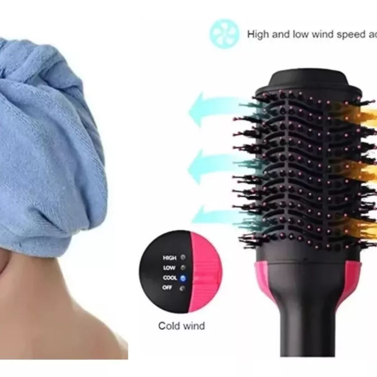 ONE STEP - Cepillo Secador One Step Secado Rápido Con Gorro Secador