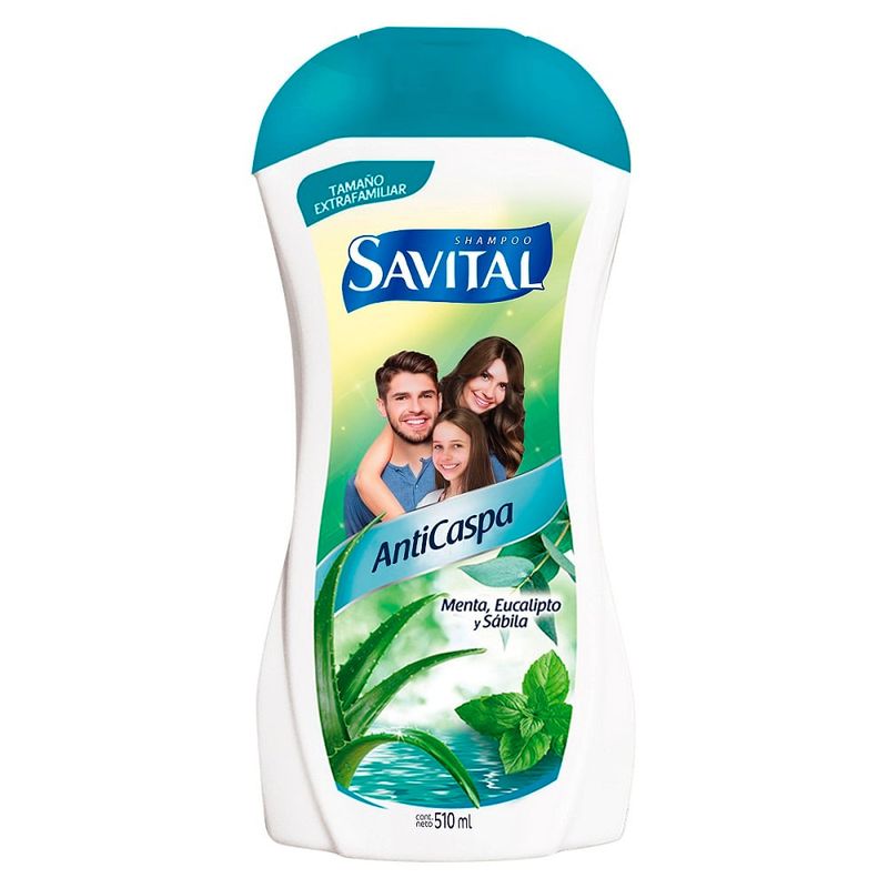 SAVITAL - Shampoo Savital Anticaspa Menta Eucalipto X 510ml