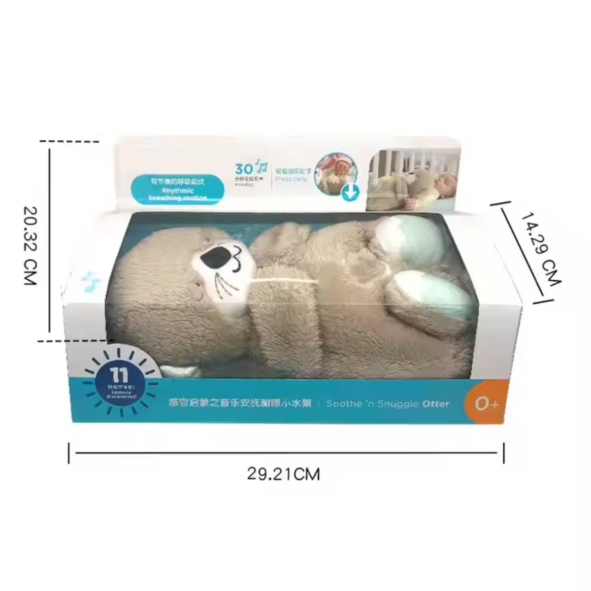 GENERICO - Peluche Nutria Calma Ansiedad Respira y Relaja