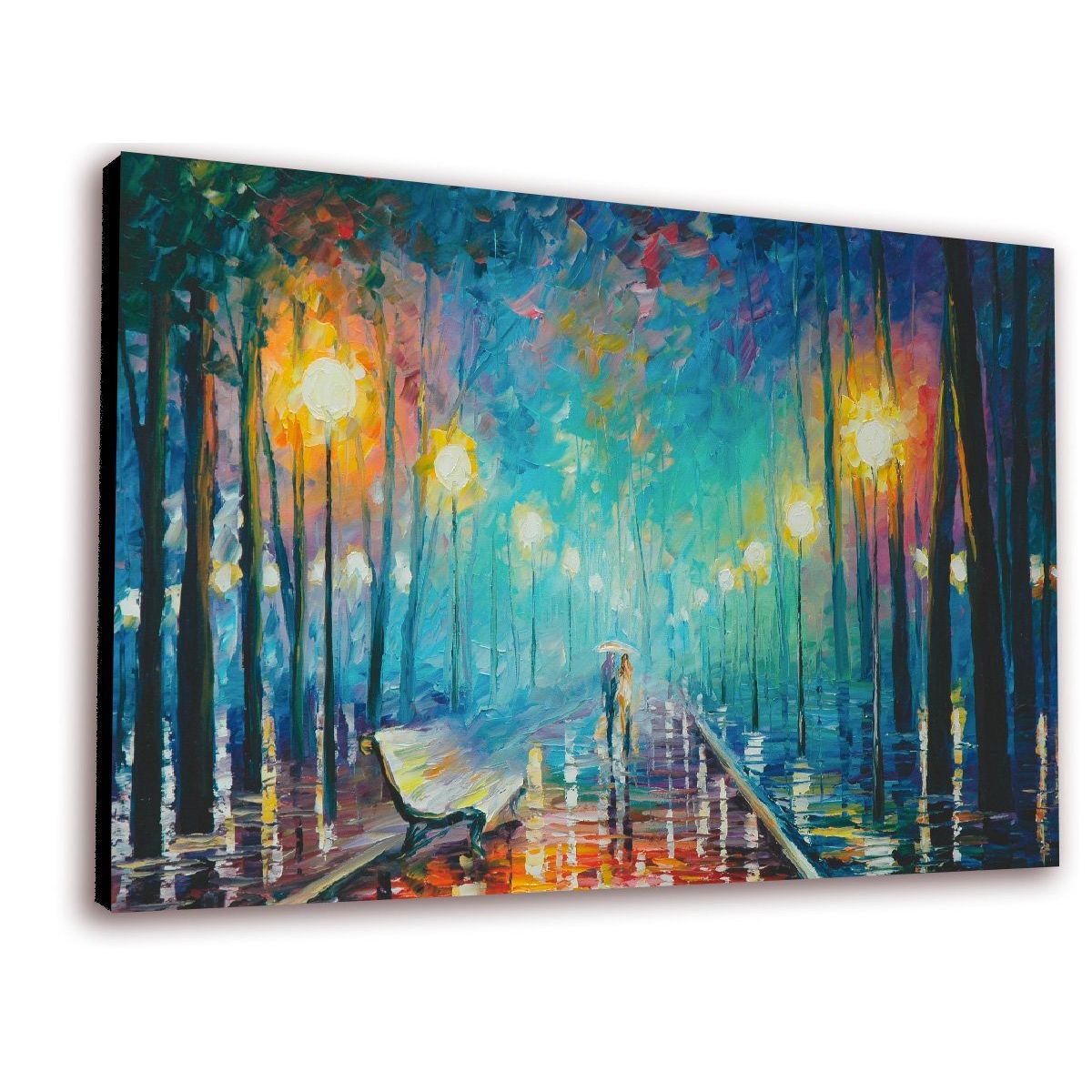 ART INDUSTRY - Cuadro 50x30 Cms Decorativo Tipo Oleo Camino 4